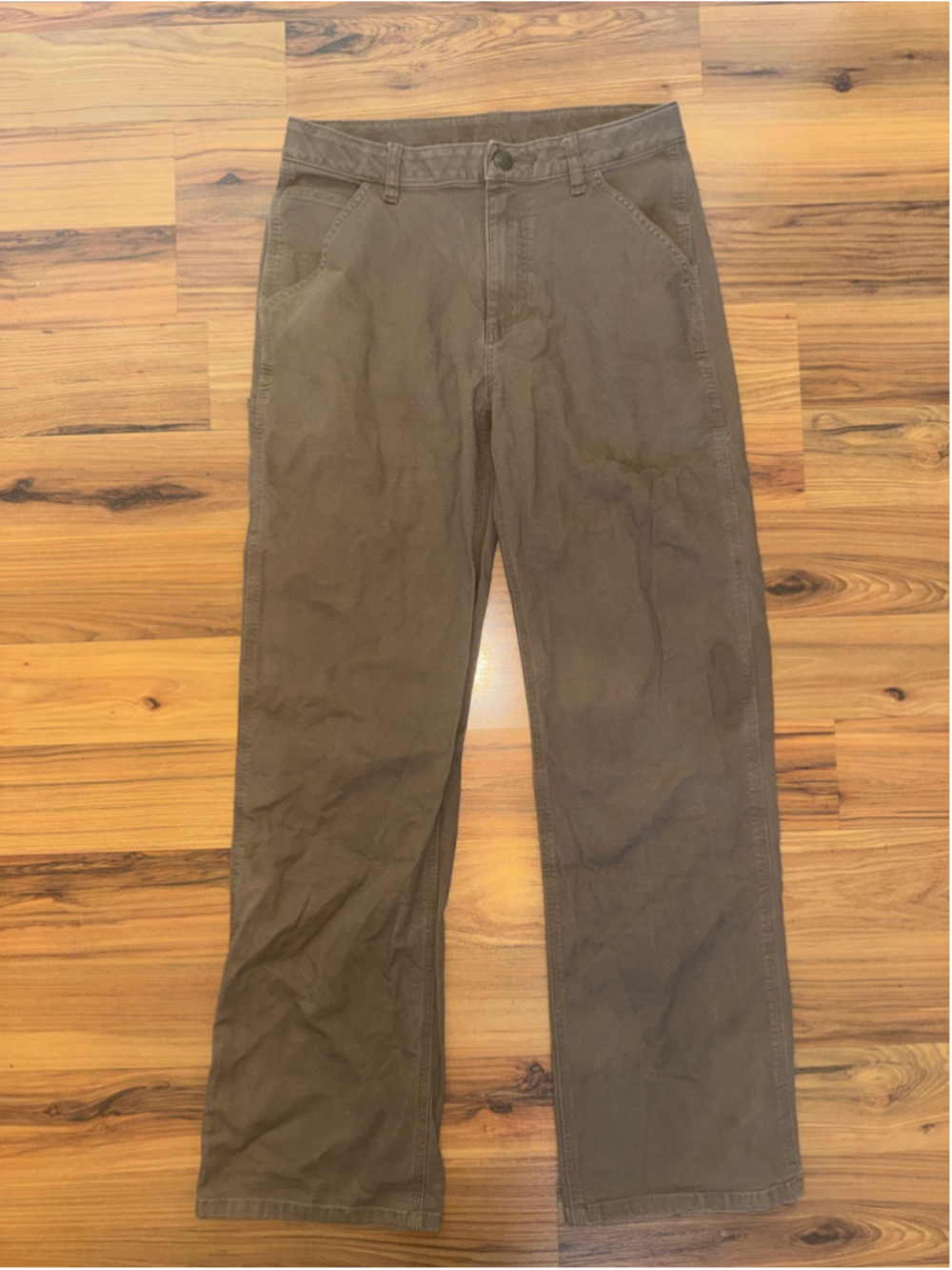Carhartt Boys Canvas Carpenter Pants Size 16 Brown Utility Workwear Skate Y2K